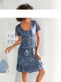 Designer-Kleid blau