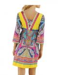 Designer-Kleid bunt