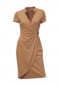 Designer-Kleid camel