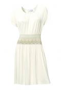 Designer-Kleid ecru