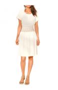 Designer-Kleid ecru