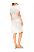 Designer-Kleid ecru