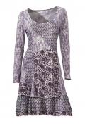 Designer-Kleid flieder-grau