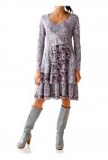 Designer-Kleid flieder-grau