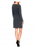 Designer-Kleid grau-bunt