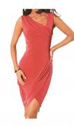 Designer-Kleid koralle Gr. 46