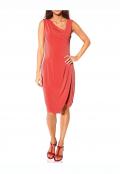 Designer-Kleid koralle Gr. 46