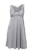 Designer-Kleid mit Drapierung grau