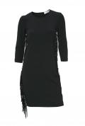 Designer-Kleid mit Fransen schwarz