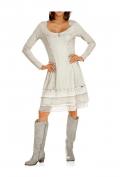 Designer-Kleid mit Seide stein