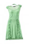 Designer-Kleid mit Spitze mint