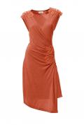 Designer-Kleid mit Spitze orange