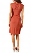 Designer-Kleid mit Spitze orange