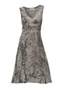 Designer-Kleid mit Spitze taupe
