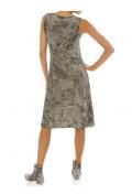 Designer-Kleid mit Spitze taupe
