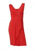 Designer-Kleid mit Strass koralle