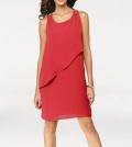 Designer-Kleid mit Strass rot