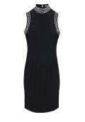 Designer-Kleid mit Strass schwarz