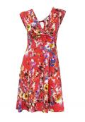 Designer-Kleid rot-bunt