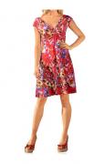 Designer-Kleid rot-bunt