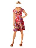 Designer-Kleid rot-bunt