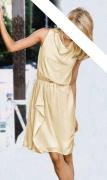 Designer-Kleid sand