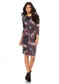 Designer-Kleid schwarz-beere