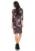 Designer-Kleid schwarz-beere