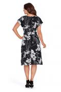Designer-Kleid schwarz-creme