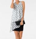 Designer-Kleid schwarz-ecru