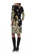 Designer-Kleid schwarz-gelb
