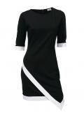 Designer-Kleid schwarz-weiß