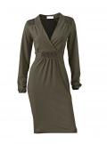 Designer-Kleid taupe