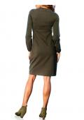 Designer-Kleid taupe