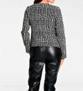 Designer-Kurzblazer schwarz-weiß