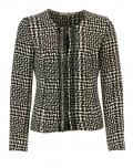 Designer-Kurzblazer schwarz-weiß Gr. 38