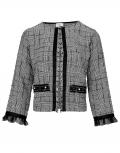 Designer-Kurzjacke schwarz-weiß
