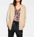 Designer-Kuschelcardigan puder-creme