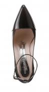 Designer-Lacklederpumps schwarz