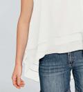 Designer-Lagentop ecru