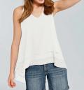 Designer-Lagentop ecru