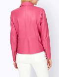 Designer-Lammnappa-Lederjacke pink