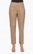 Designer-Lammnappalederhose camel