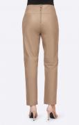 Designer-Lammnappalederhose camel