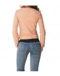 Designer-Lammnappalederjacke apricot