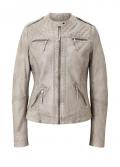 Designer-Lammnappalederjacke helltaupe