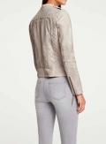 Designer-Lammnappalederjacke helltaupe