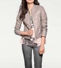 Designer-Lammnappalederjacke mauve