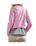Designer-Lammnappalederjacke softpink