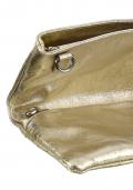 Designer-Leder-Clutch goldfarben